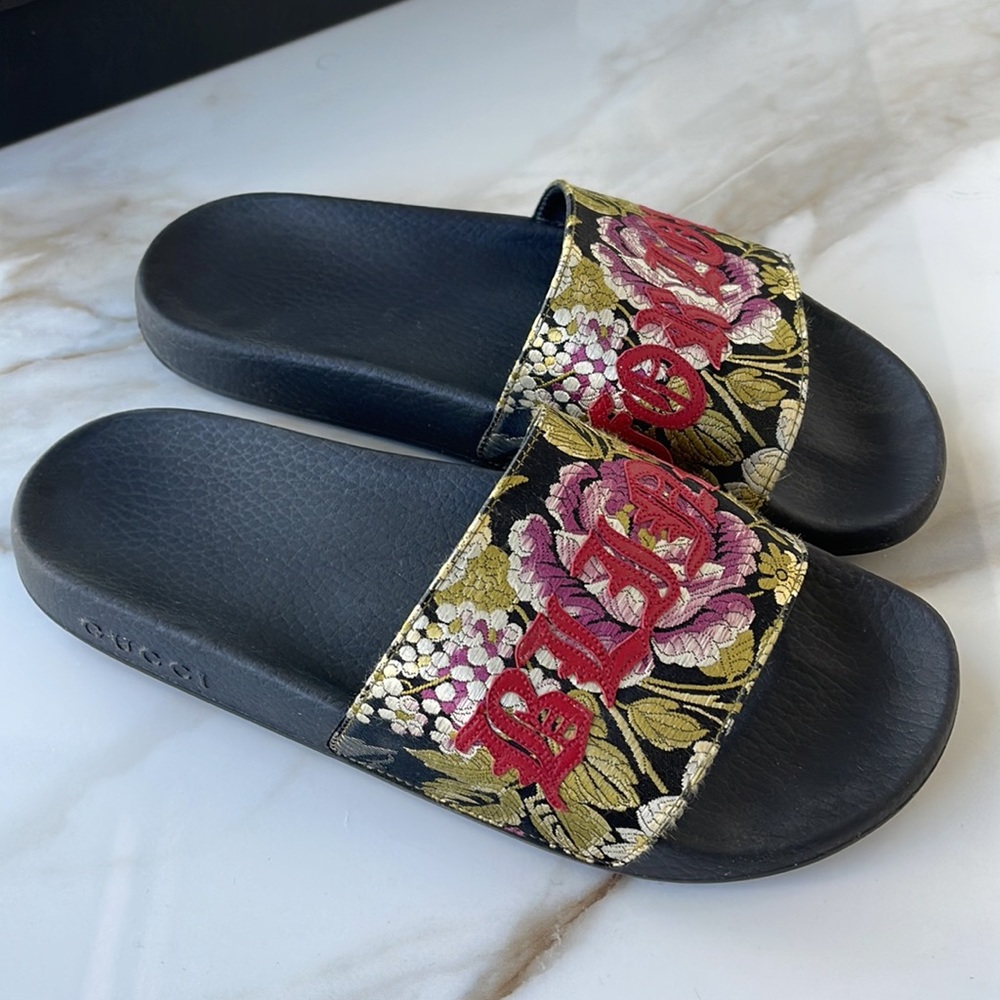 GUCCI BLIND FOR LOVE SLIDES - Picture 5 of 11